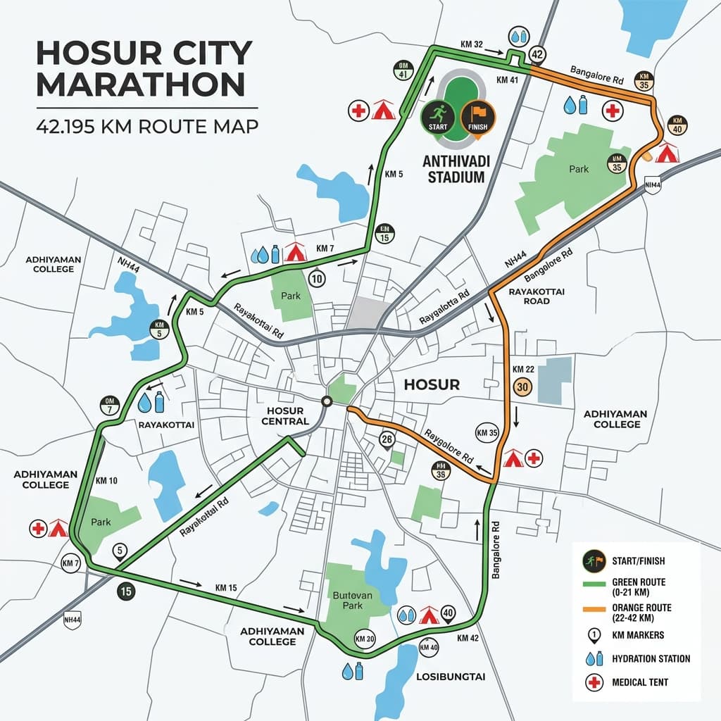 Marathon Route Map